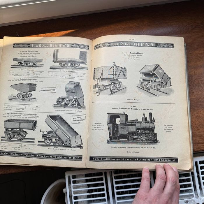 Antyczny katalog Leo Ross Berlin H36 ok.1936–maszyny budowlane, narzęd