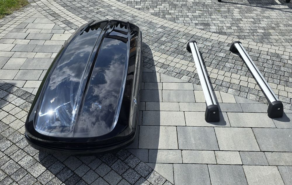Bagażnik dachowy BOX BMW 420L z poprzeczkami