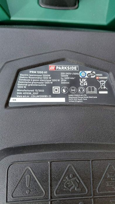Газонокосарка Parside PRM 1300 B2