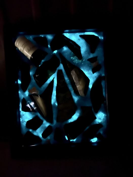 Ballantine's obraz 3d broken bottle art ramka ozdoba bar