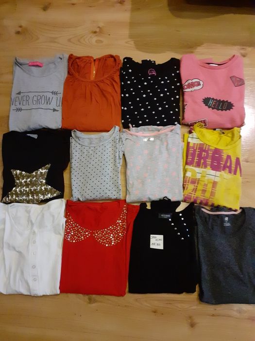 1 szt Bluzeczki długi rękaw 158/164