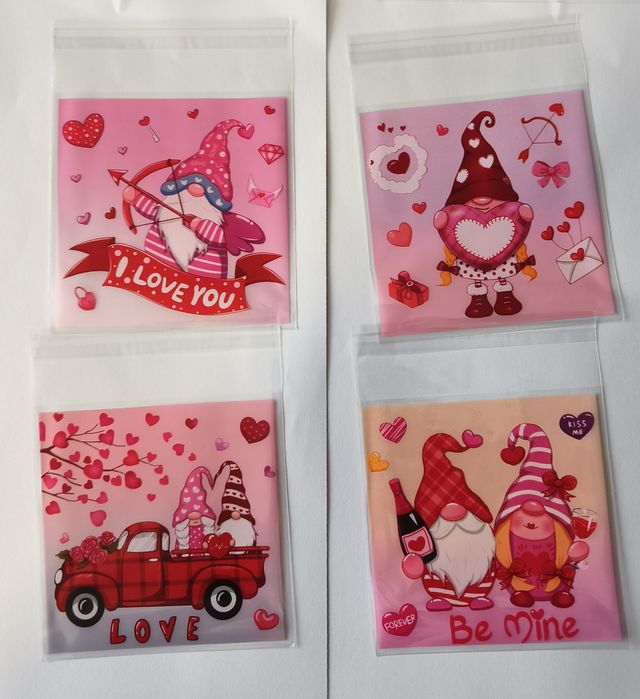 Torebki prezentowe walentynkowe 25 sztuk