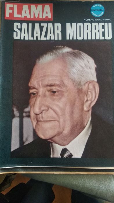 Jornais e revistas sobre a morte de António Oliveira Salazar