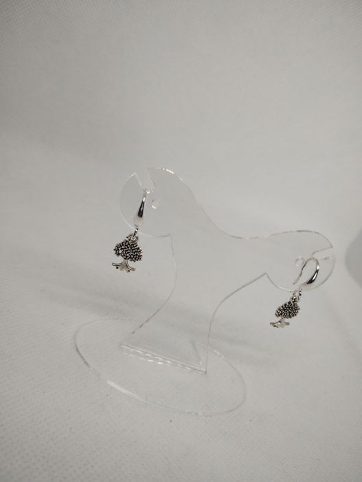 Kolczyki srebrne drzewa drzewka