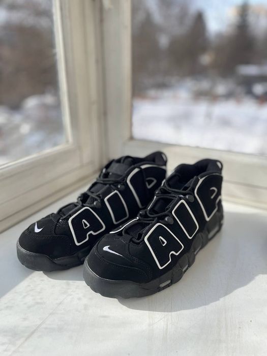 Кросівки Nike Air More Uptempo Black White | 43 розмір (27.5 см)