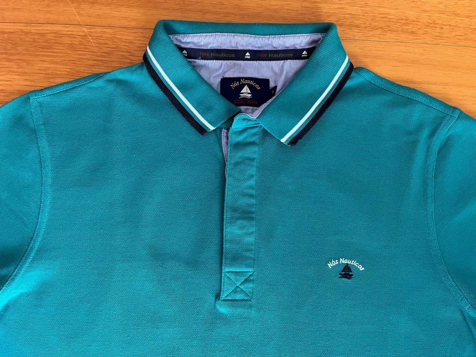 Pólo verde da Nós Nauticos - Homem - Tamanho L