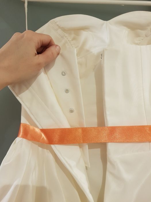 Krótka suknia ślubna rozm 36