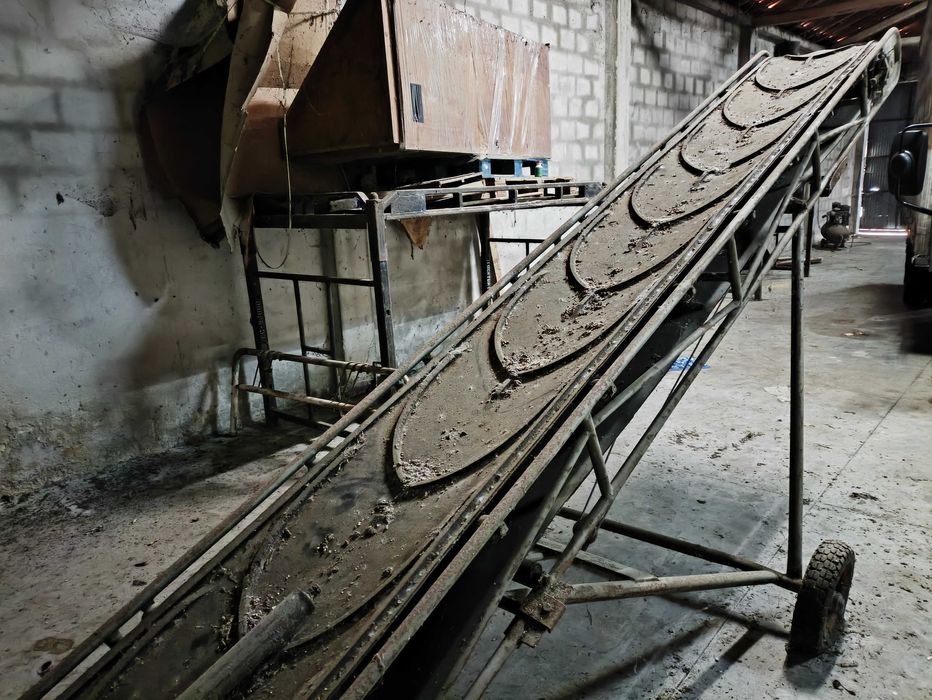 Tapete Rolante 5m comprido, 50cm largura tela, motor trifásico