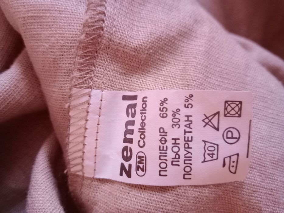 Сукня льон з гіпюровими вставками 60 розмір