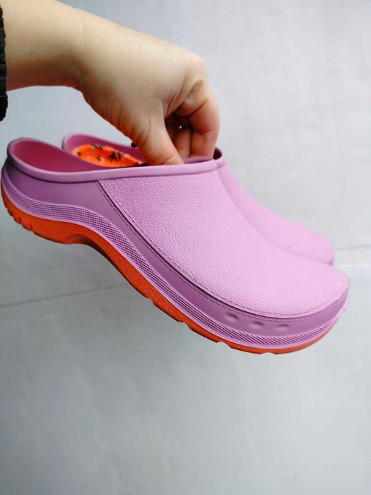 Chodaki ogrodowe Cleve crocsy gumowe solidne 39 40 25,00cm