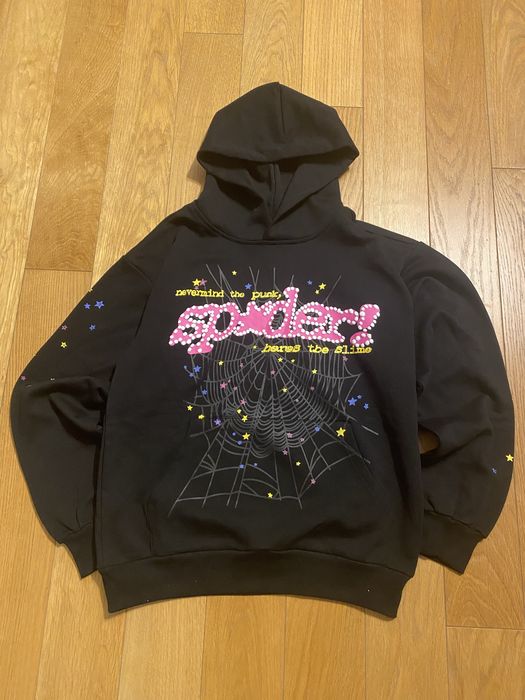 Czarna bluza z kapturem Spider! Nevermind the Punk, Here’s the Slime