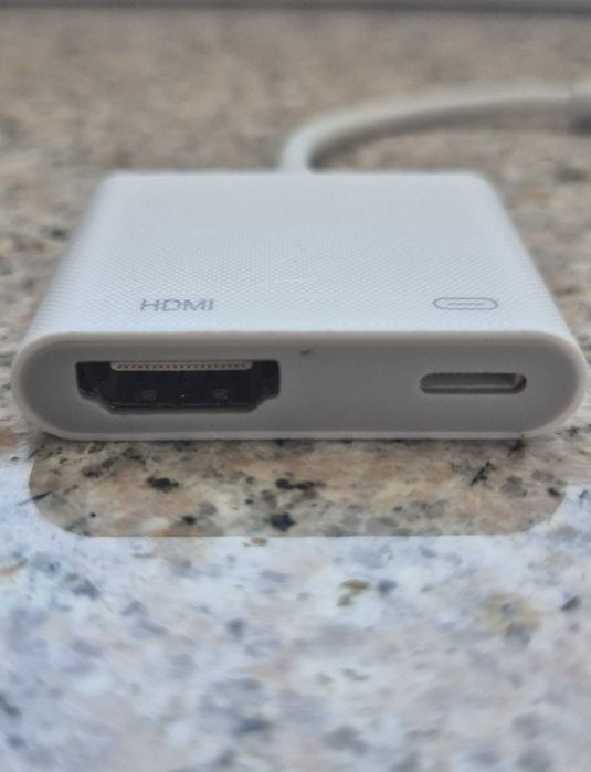 Adapter przejściówka HDMI do Lightning 2w1 do iPhone iPad