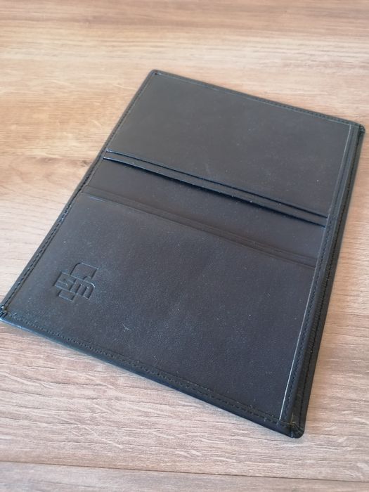 FSM Portfel czarny, ze skóry, nowy
