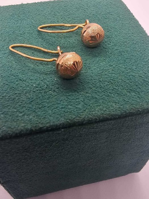 Kolczyki złote kuleczki 585 1,39g / Twój LOMBARD / CZ-WA