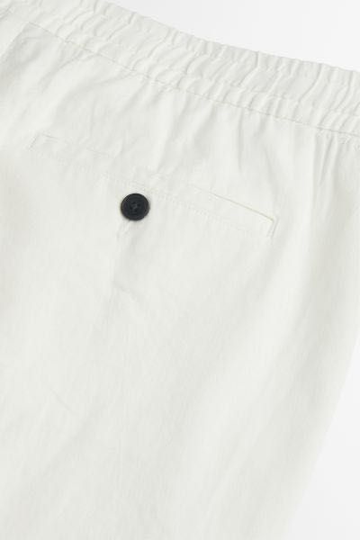 Joggersy z lnem Regular Fit