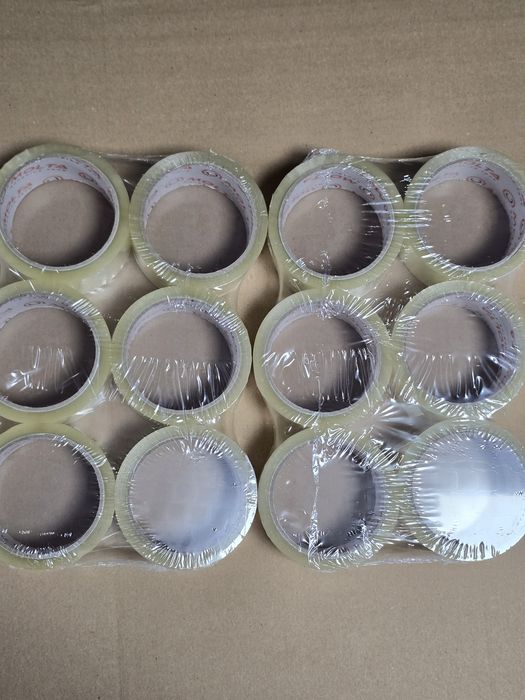 12 rolek taśma przezroczysta bezbarwna 48 mm