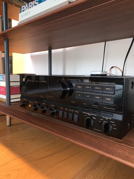 Colunas de som hi-fi e amplificador Sansui X911DG