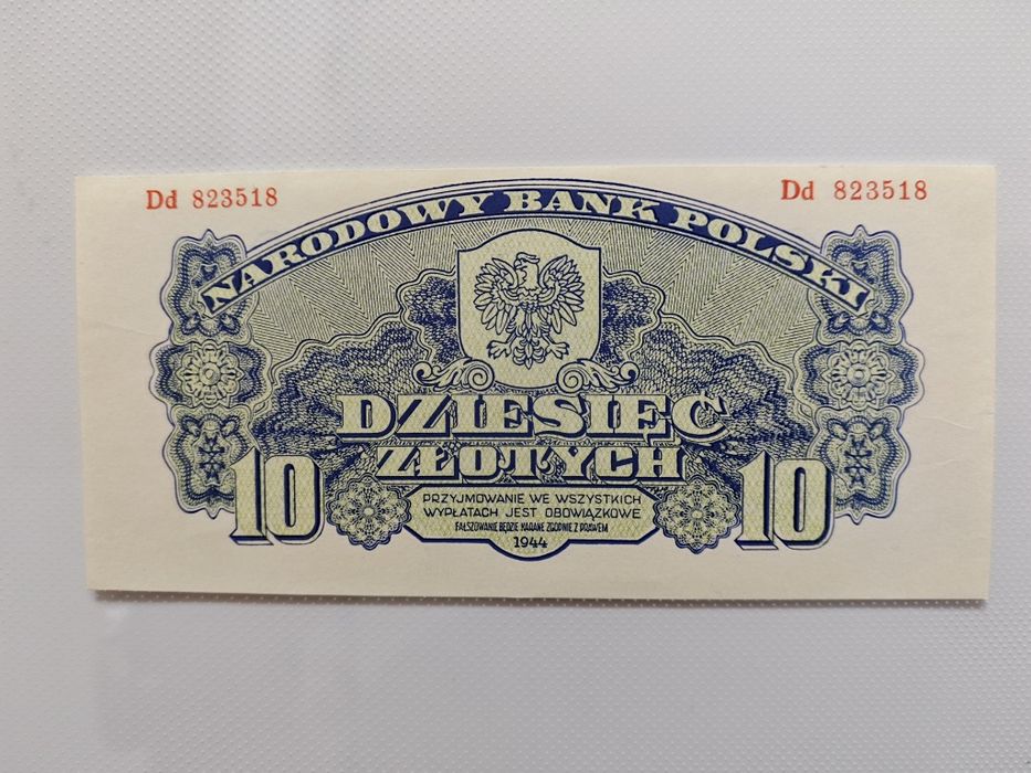 10 zł 1944 seria Db stan UNC -1 PRL zlotych