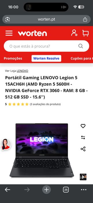 Lenovo - Legion 5 15ACH6H