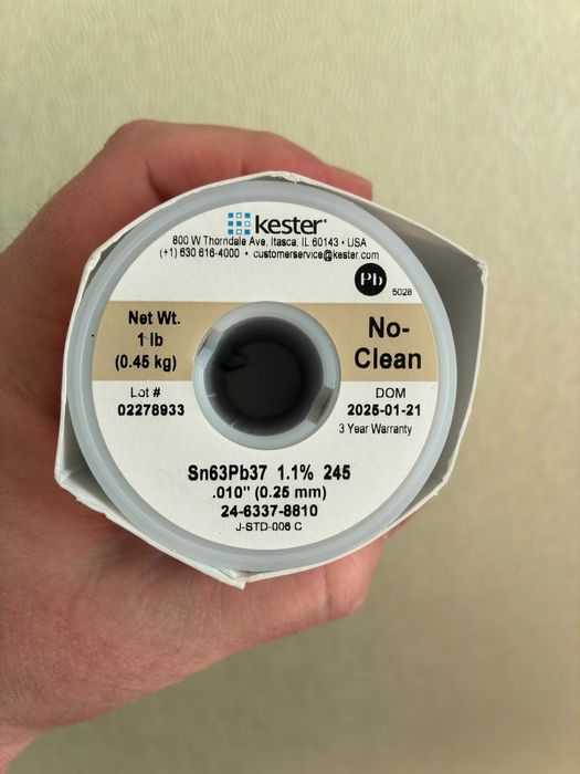 Припой/Паяльная паста Kester 245/276 БЕЗ КИСЛОТ И ГАЛОГЕНОВ США