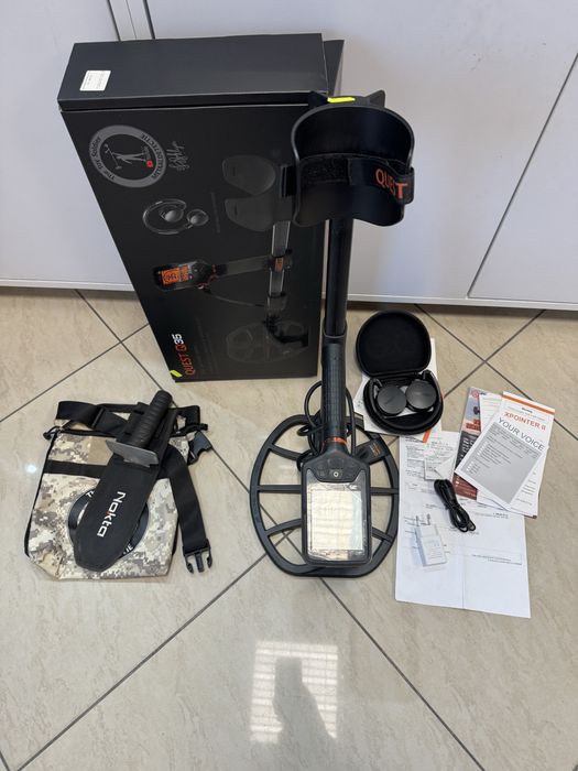 Wykrywacz metali Quest Q35 + Słuchawki bezprzewodowe + dodatki