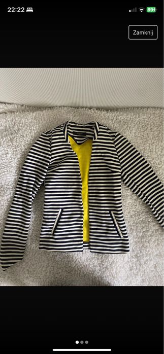 Czarno biała marynarka w paski Reserved r.34