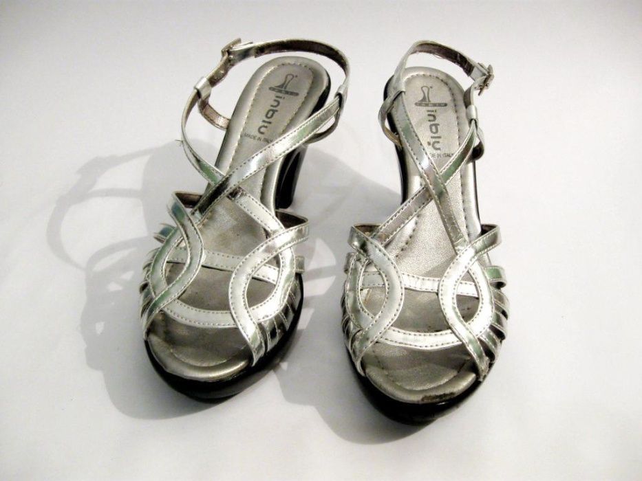 Босоножки Туфли женские - INBLU, размер 37, цвет серебро
