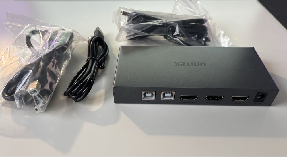 Unitek Przełącznik KVM 4K HDMI 2.0 2-in 1-out +USB