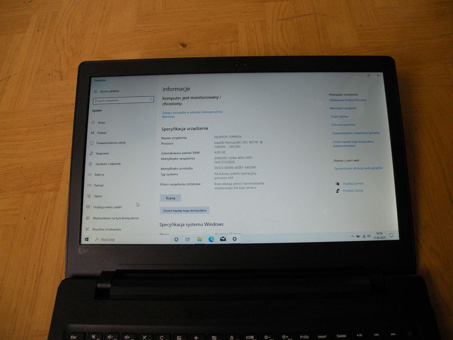 Laptop Lenovo ideapad 110