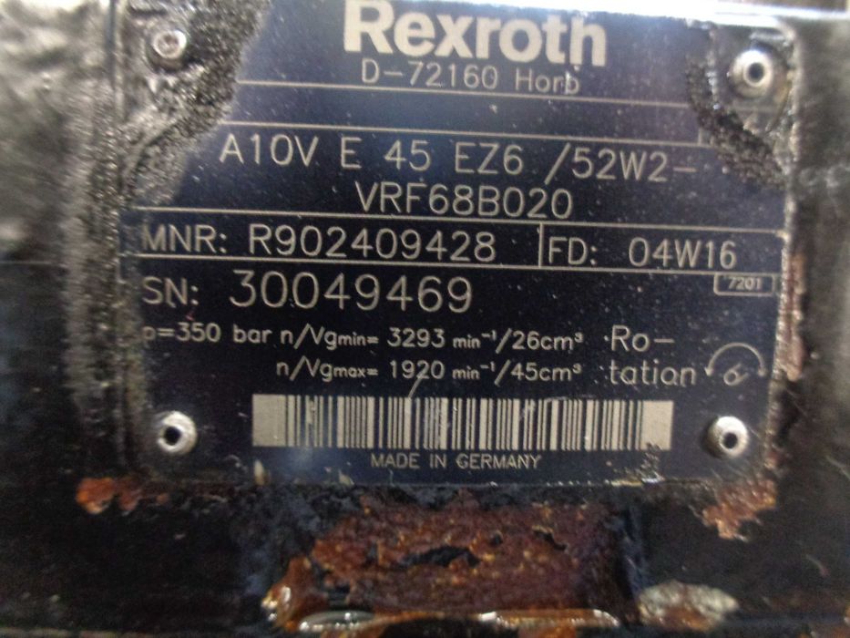Silnik hydrauliczny hydromotor REXROTH A10V E 45 EZ6/52W2-VRF68B020.