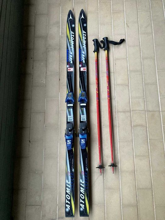 Skis Atomic AMC Carbon 175cm | Fixações Salomon Serie 5 | Botas