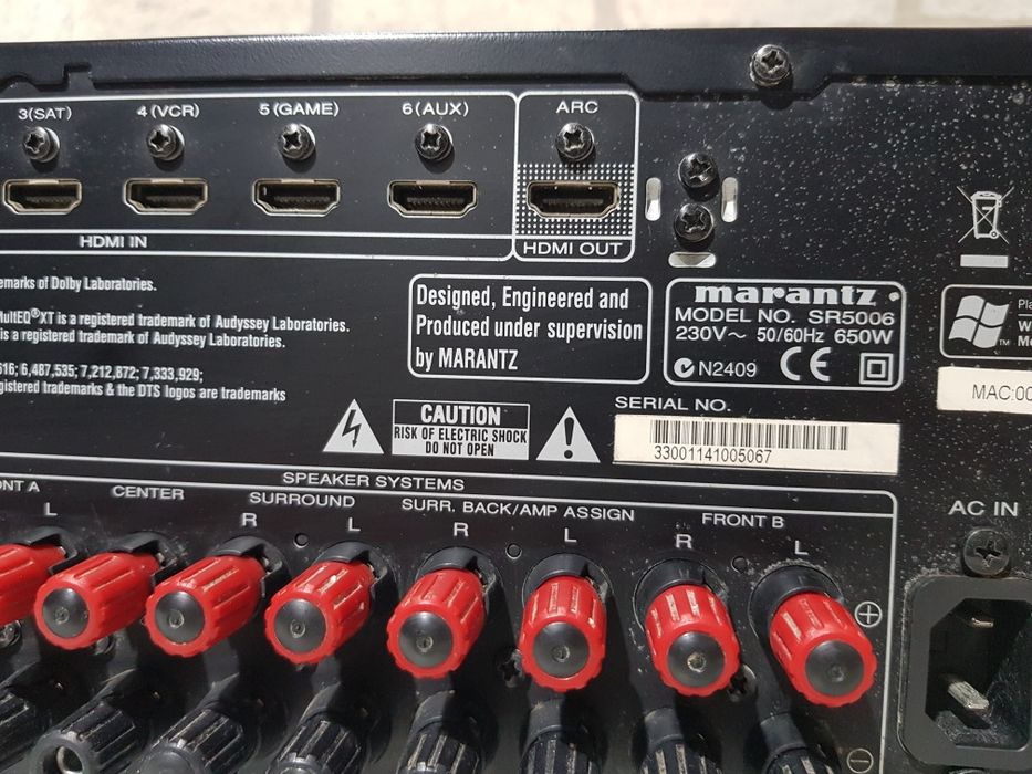 Пульт!7.1AV ресивер Marantz SR-5006 7х100Вт HDMI USB 3D AirPlay