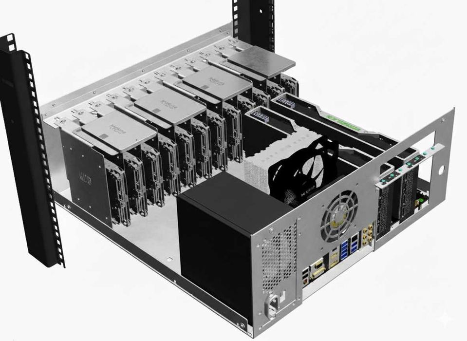 Obudowa serwerowa RACK 19" - R-CASE 6 ATX RAW (ocynk) 12xHDD , 4xSSD