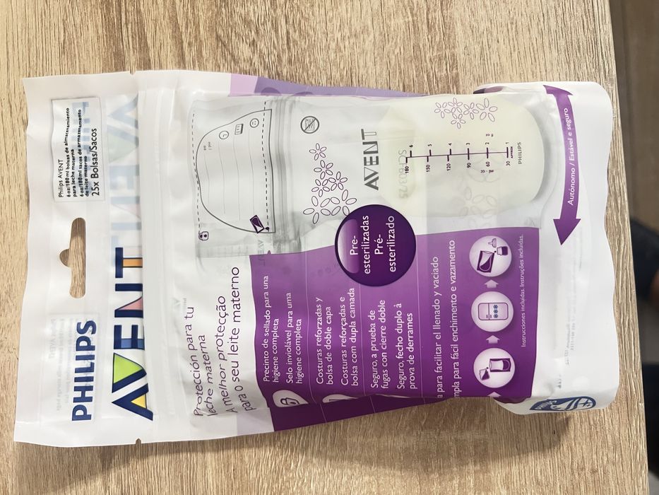 Пакети для зберігання грудного молока Philips Avent, 25 шт, 180мл