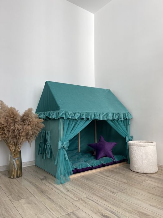 Вігвам, палатка, будиночок дитячий ігровий, каркасний деревʼяний