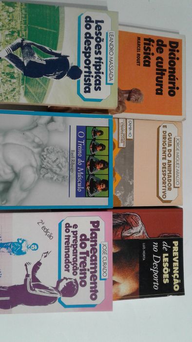 Livros sobre desporto (Lesões, Cultura Física, Planeamento do treino )