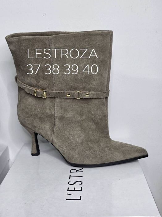 LESTROZA botki skórzane