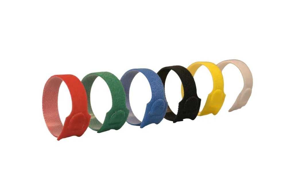 Opaski kablowe na rzep 12 szt. 150x12 mm, wielokrotnego użytku.