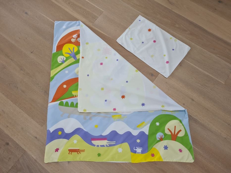 Ikea Pościel niemowlęca + ochraniacz na łóżeczko