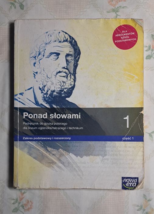 Ponad słowami 1 cz. 1 podręcznik do j. polskiego liceum, technikum