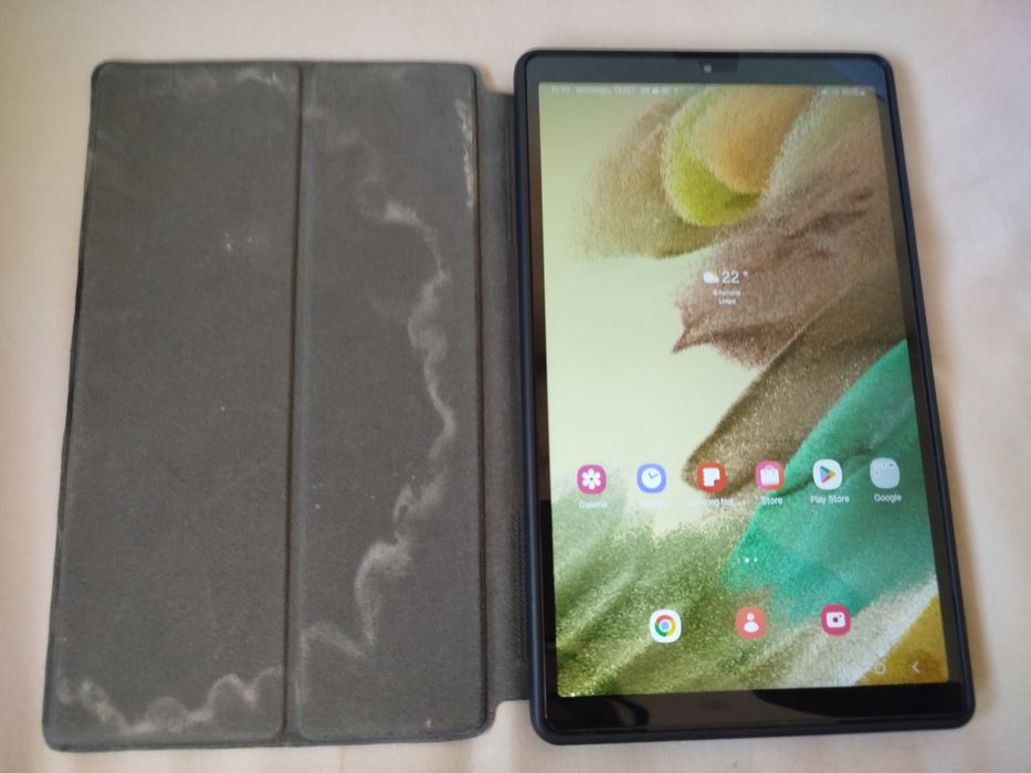 Samsung tab a7lite + capa + pelicula + capa + capa teclado + bolsa