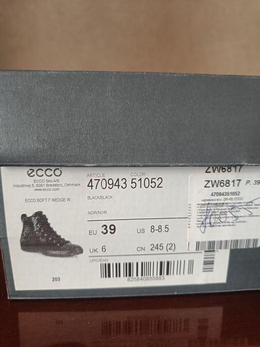 Ecco ботінки жіночі.