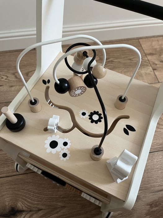 Mamabrum Drewniany pchacz chodzik stolik edukacyjny