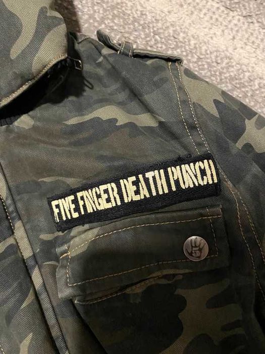 Kurtka damska Parka Five Finger death punch camo moro S M Emp emo goth