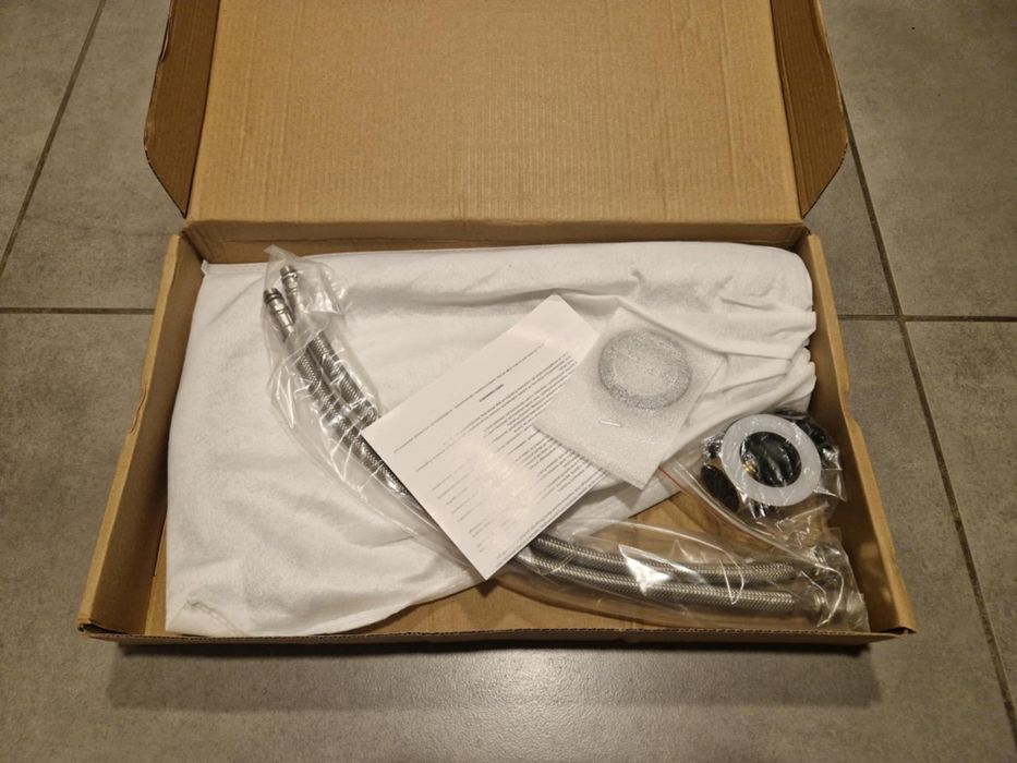 Bateria kuchenne czarna, dluga wylewka