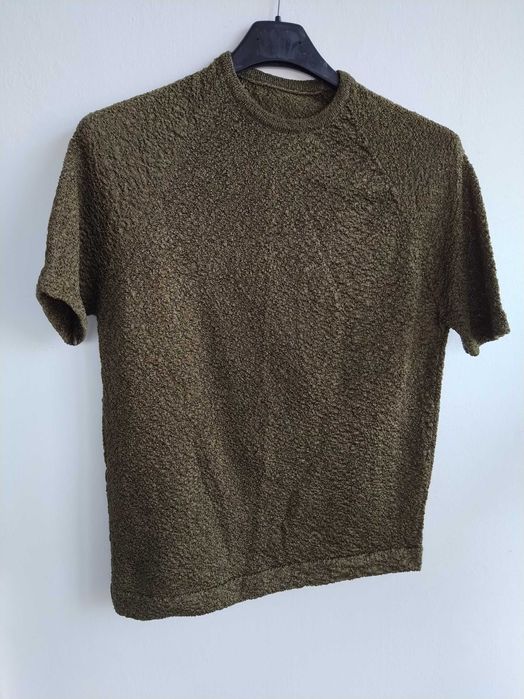 Camisola verde elegante e original, com brilho - Tamanho L