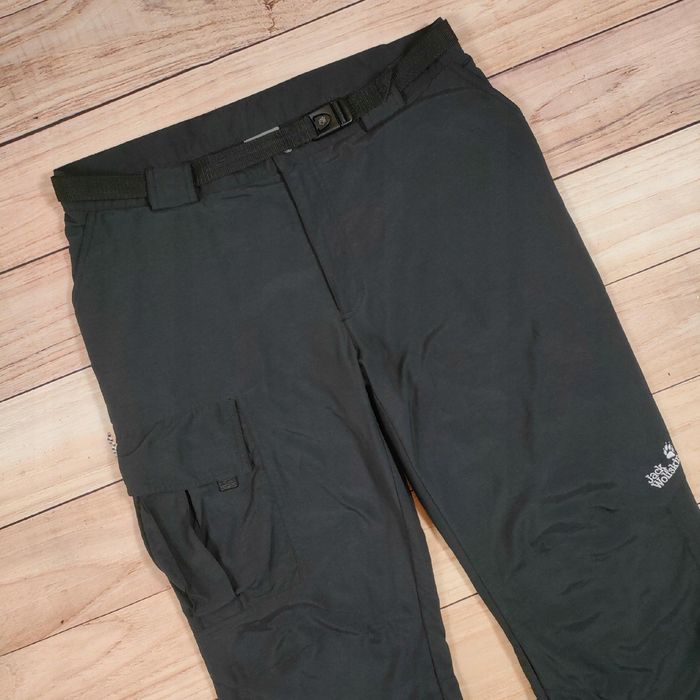 JACK WOLFSKIN Spodnie Trekkingowe Ocieplane Męskie Logowane r. 36/30