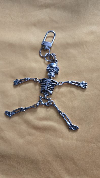 Brelok kościotrup metalowy