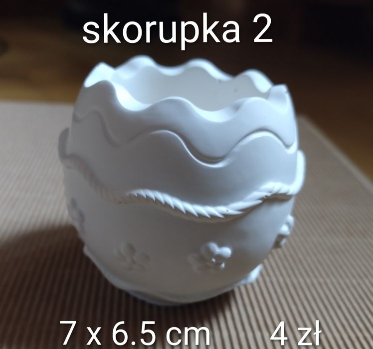 Gipsowe SKORUPKI do wysiewu rzeżuchy 14 sztuk