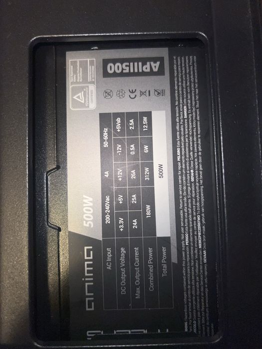 Fonte Tacens Anima 500W – como nova